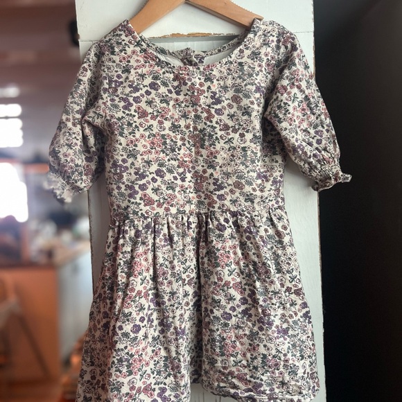 Little Cottonwood Floral Linen Dress — 2T/3T Toddler Girl Dress - Picture 2 of 3
